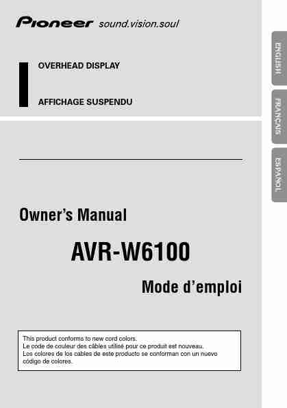 Pioneer Automobile Accessories AVR-W6100-page_pdf